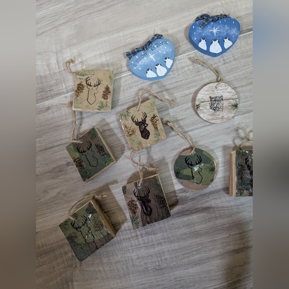 Ornaments holiday Christmas seasonal decor variety rustic primitive - Picture 3 of 4